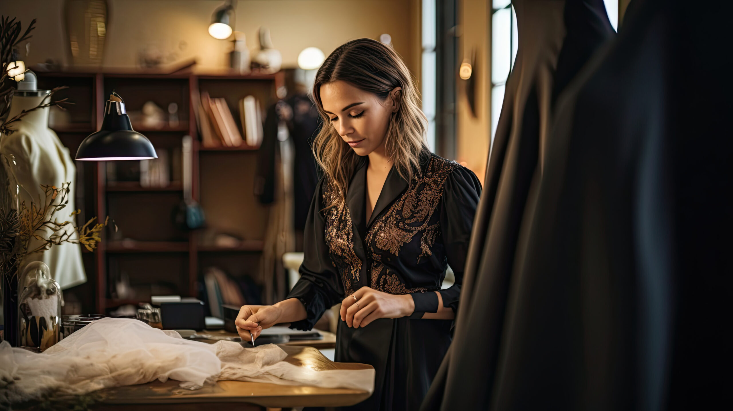 Fashion Designer sketching